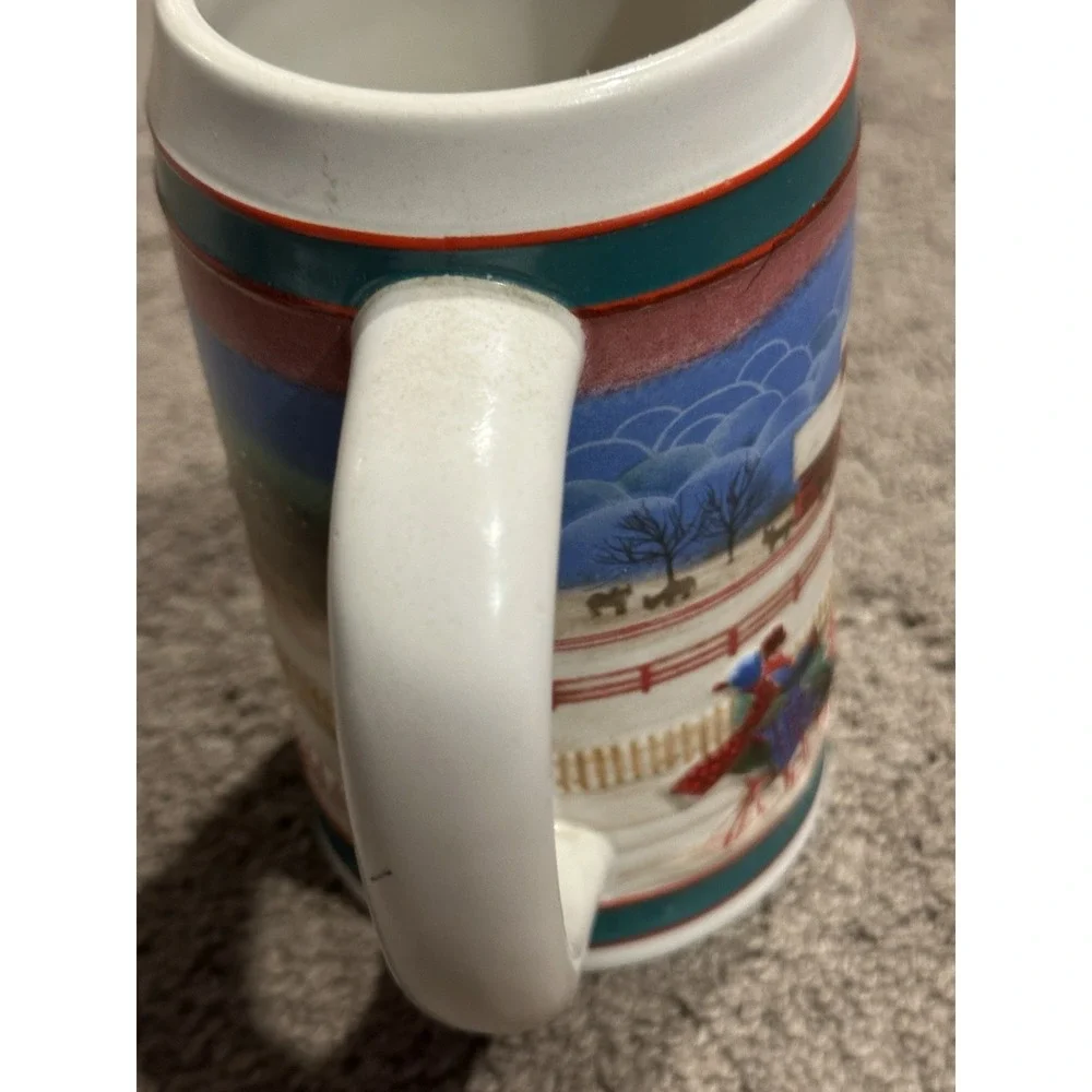 Vintage Miller High Life Holiday Traditions Winter Beer Stein